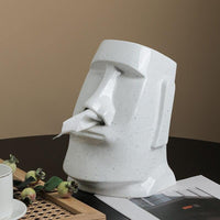 Creative Home Supplies Moai Tissue Box Sculpture & Statue Creative Personality Paper Living Room Decoration Figurines Crafts