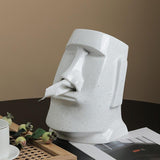 Creative Home Supplies Moai Tissue Box Sculpture & Statue Creative Personality Paper Living Room Decoration Figurines Crafts