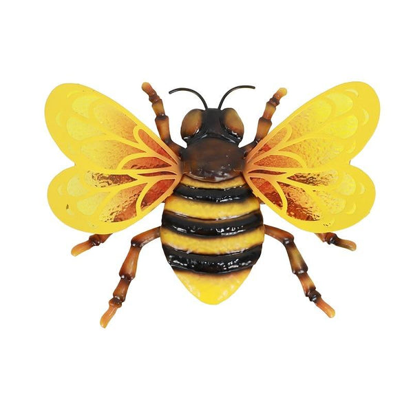 Handmade Metal Bee Wall Art for Home and Garden Decoration Outdoor Statues Accessories Sculptures Animal
