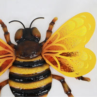 Ručně vyráběné kovové včelí nástěnné umění pro domácí a zahradní dekorace Venkovní sochy Příslušenství Sochy Zvíře