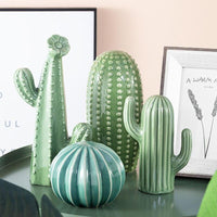 Simulare ceramică nordică Cactus Model în miniatură Decorațiuni pentru casă Sufragerie Vin Cabinet Decorare Ornament Artizanat Ornament