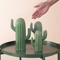 Šiaurės šalių keramikos modeliavimas „Cactus Miniature“ modelio namų dekoravimas Svetainės vyno spintelės dekoravimas Ornamentas Amatų ornamentas