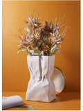 Art Fold Vase Nordique En Céramique Origami Vases Ornement Décoration De La Maison Arrangement De Fleurs Salon Ameublement Artware Figurines