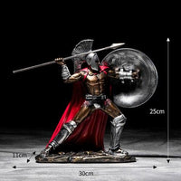 Ročno izdelani starinski dekor Sparta kipi Armor Model Miniature Spartacus Warrior Figurice Dnevna soba Dekoracija mize