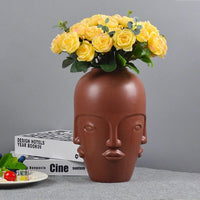 Vase à facettes créatif maison salon affichage mobilier en céramique arrangement de fleurs décoration ornement entrée affichage accessoires