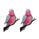 Рачно изработени метални папагали Birdид за птици Уметнички дела на градинарски украси Надворешни статуи за домашни минијатури Додатоци Скулптури Сет од 2