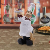 Sell Chef Model Figurines For Home Decoration Western Restaurant Decor Accessories Miniature Sculpture Resin Ornaments Craft