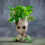 Забавный горшок для растений Groot с сердечком любви, украшения для дома, аксессуары для настольных украшений, подарки для подруг, фигурки, домашний декор