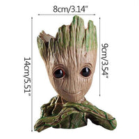 Funny Groot Plants Pot With Love Heart Home Ornaments Desktop Decoration Accessories Girl Friend Gifts Figurines Home Decor
