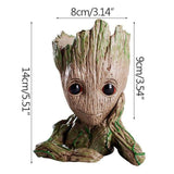 Funny Groot Plants Pot With Love Heart Home Ornaments Desktop Decoration Accessories Girl Friend Gifts Figurines Home Decor