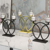 Ručně vyráběná kreativní dekorace Svícen kulatý kovový stojan na svíčky Domácí dekorace Frunishings Svatební dekorace Svícen ozdoby