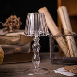 Rankų darbo šiaurietiškas nostalgiškas stiklo žvakidės namų reikmenys žvakidės ornamentas Svetainės ekrano baldai Vestuvių dekorai