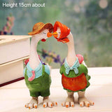Home Decor Creative Chicken Family Ornament Resin Doll Crafts Ornament Animal Figurine Birthday Gift Home Decoration Accessories