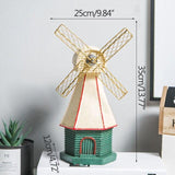 Vintage Resin Windmill Ornamaĵoj Hejmaj Ornamaj Akcesoraĵoj Nederlandaj Windmills Foto Apogiloj Salono Ĉambro TV Kabinetaj Ornamoj