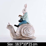 Kreativní králík jezdí na motocyklu Pilotní letadla Miniaturní model Domácí dekorace Doplňky Hračky pro děti Děti Dekorace na postel