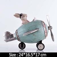 Ustvarjalne zajčje vožnje Motorna pilotska letala Miniaturni model Dodatki za dekoracijo doma Otroške igrače Otroški posteljni dekorji