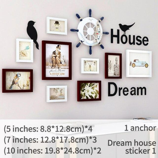 Home Decoration Accessories Creative Photo Frame Wall Decoration Combination Picture Frame European Modern Household Supplies