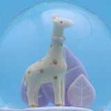 Handmade Crystal Ball Miniature Model Cartoon Giraffe Figurine Home Decoration Bedside Coloful Light Ornament Party Prop Music Box Crafts