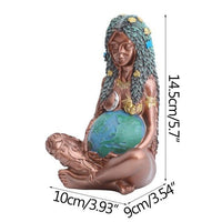 Ozdoby na výzdobu domů Matka Země Dekorace Figurky Bohyně Retro miniaturní modelový nábytek Zahřívací dárky Řemesla