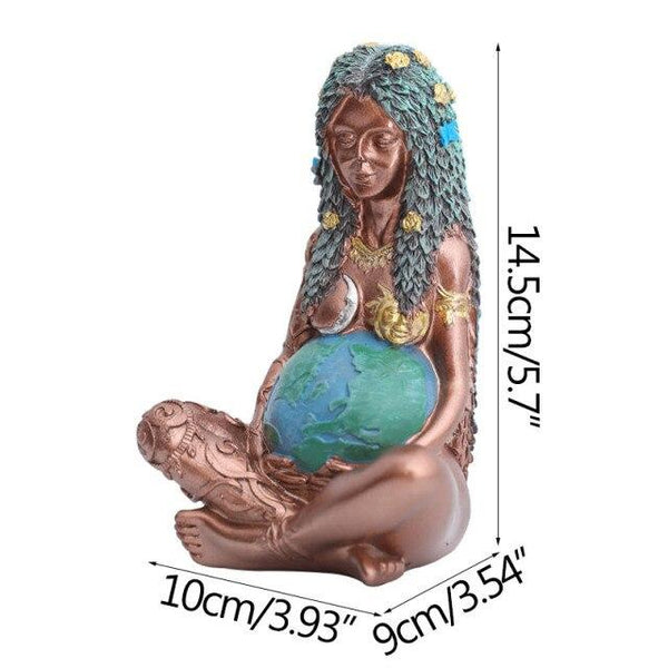 Home Decoration Ornaments Mother Earth Decoration Figurines Goddess Retro Miniature Model Furnishings Housewarming Gifts Crafts