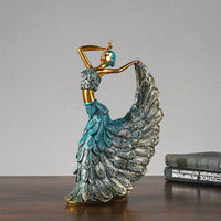 زیور آلات رزین دخترانه رقص طاووس کلاسیک دست ساز