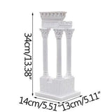 اليونانية القديمة بناء معبد نموذج العمود الروماني ديكور المنزل زخرفة الأوروبية الجص النحت مكتب الديكور التماثيل