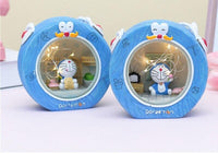 Handmade Creative Doraemon Miniature Model Students Dormitory Decoration Night Light Bedside Decor Ornaments Resin Figurine Birthday Gift