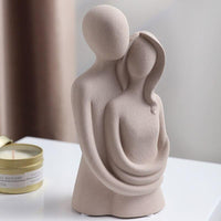 Creative Abstract Lover Sculpture Home Decoration Ceramic Ornaments Figurines Living Room Porch Decoration Wedding Gift Crafts Crafts
