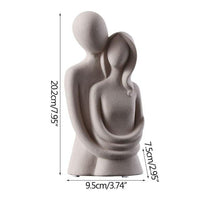 Creative Abstract Lover Sculpture Home Decoration Ceramic Ornaments Figurines Living Room Porch Decoration Wedding Gift Crafts