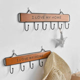 Home Supplies Simplicity Storage Hook Nordic Wrought Iron Hanger Cloth Stand Key Holder Wall Decoration Storage Shelf Ornament