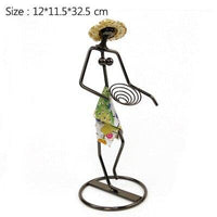 Řemesla Železné ženy Miniaturní model Multifunkční držák květin Různé skladování Květináče Domácí dekorace Příslušenství Dárky