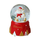 Рачно изработена кристална топка за Дедо Мраз Година подароци Божиќна фигура Музичка кутија Оркестар за украси покрај кревет Орнамент Светло декорација