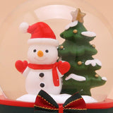 Ručně vyráběná vánoční dekorace křišťálová koule s barevným světlem Santa Claus vánoční stromeček figurky Music Box dárky pokoj dekorace řemesla