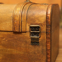 Namų apyvokos senovinių dėžučių dėžutė, nostalgiški mediniai amatai namų dekoravimui Figūrėlės Rankdarbiai Figūrėlės Juvelyriniai dirbiniai
