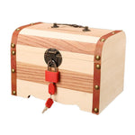 モダンな木製ボックスマネーピギーボックスクリエイティブ収納ボックスアンティーク宝箱飾り家庭用ヴィンテージ家の装飾ギフト