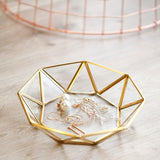 Multifunction Storage Box Sundries Storage Fruit Basket Pen Holder Home Decoration Ornament Gold Frame With Glass Wedding Decor