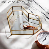 Multifunction Storage Box Sundries Storage Fruit Basket Pen Holder Home Decoration Ornament Gold Frame With Glass Wedding Decor