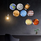 Wall Plates Decoration Accessories Creative Hanging Plate Figurines Planet Painting Miniature Model Home Decor Ornaments Gifts
