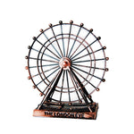 دکوراسیون دسک تاپ خانگی چرخ فلک خلاق اروپایی مجسمه سازی مینیاتور صنایع دستی فلزی Iron Art Retro D