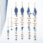 Handgjorda String Bell Hänge Heminredning Figuriner Vägghängande Hantverk Lucky Fish Hantverk Miniatyrmodell Trägåvor