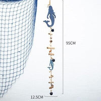Håndlavet String Bell Vedhæng Hjem Dekoration Figurer Væghængende Håndværk Lucky Fish Håndværk Miniatyr Model Trægaver