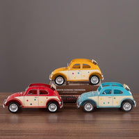 Vintage Metal Car Model Decoration Gifts Bus Miniature Model Home Decoration Accessories Children Birthdays Gifts Ornament