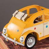 Vintage Metal Car Model Decoration Gifts Bus Miniature Model Home Decoration Accessories Children Birthdays Gifts Ornament