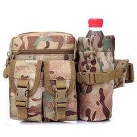 Outdoor Military Tactical Shoulder Bag Waterproof Oxford Molle Camping Hiking Pouch Kettle Yellow /