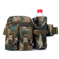 Outdoor Military Tactical Shoulder Bag Waterproof Oxford Molle Camping Hiking Pouch Kettle Green /