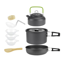 Sunfield Camping Cooking Set Backpack Tablets Outdoor Cookware Pot Picnic Canteen Survival Wanding