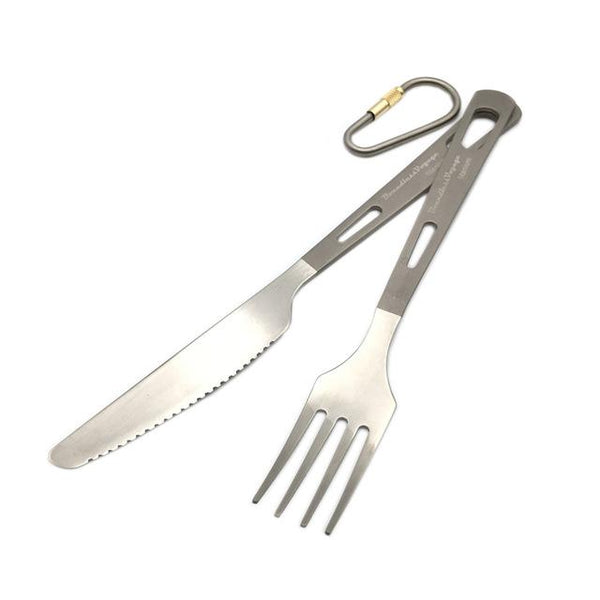 Boundless Voyage Titanium Camping Cutlery Spoon Fork Spork Knife Chopsticks Portable Tableware