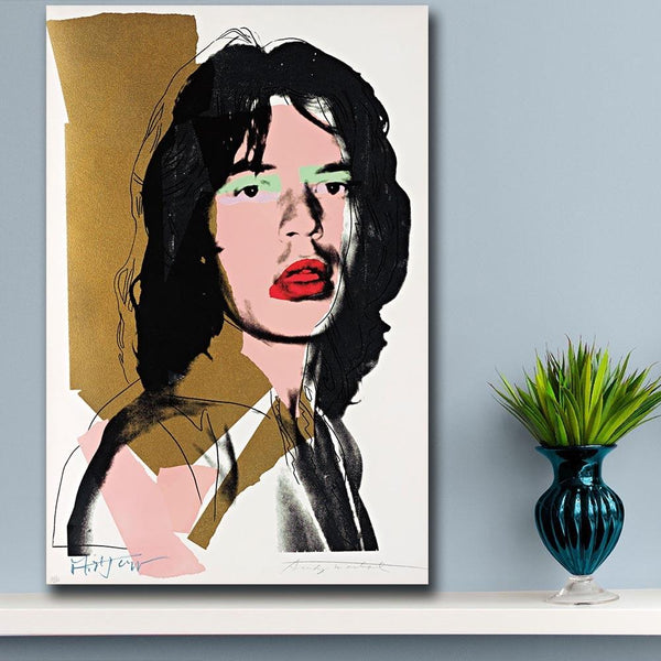 High Quality Canvas Print Pop Art Wall Mick Jagger 3 By Andy Warhol Study Bedroom Decor Oil Painting