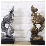 Kreativni mislilac Kipovi Retro apstraktni likovi Figurica Ne slušaj / govori / gledaj Minijaturna skulptura Kuća Desktop Obrt Poklon