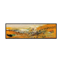 Canvas Oil Painting Color Code Picture Abstract Wall Art 30X120Cm 12X48Inch / Nt170060
